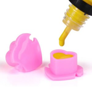 50 Pieces Heart Shape Disposable Tattoo Ink Cups