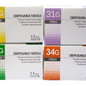 Box of individual sealed needles