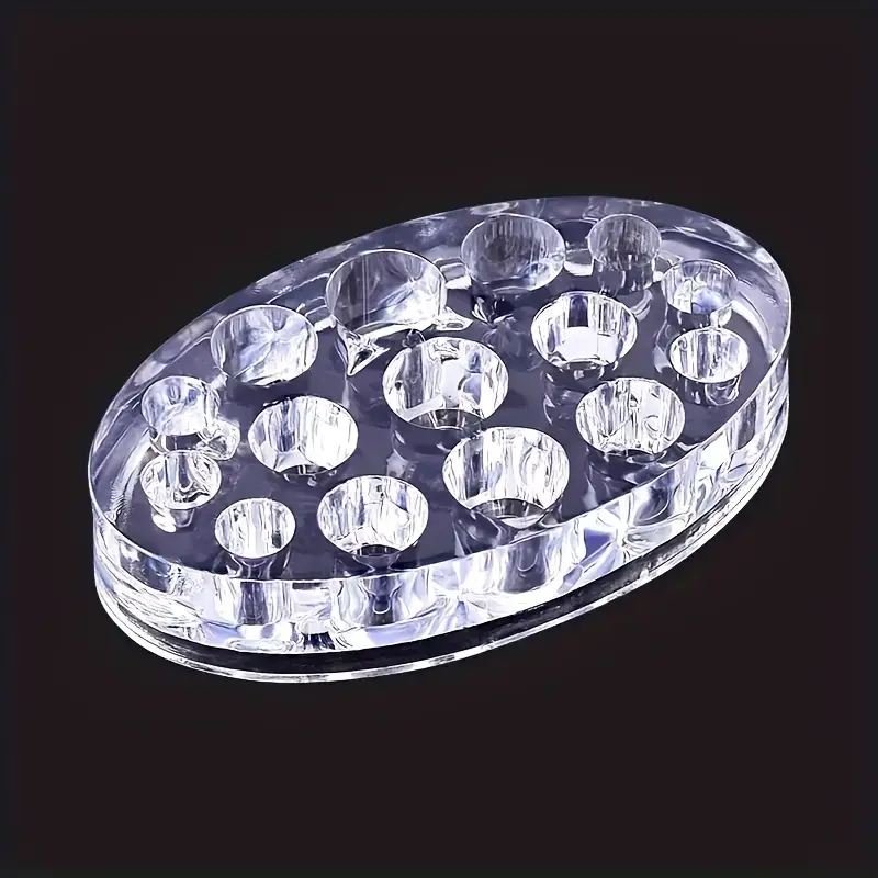 8cd71035dc2c4de23d8d87472498c4a1 Transparent Tattoo Cup Holder, 15 Holes Ink Cup Holder, Tattoo Ink Cup Holder for Professional/Home Use - Image 1