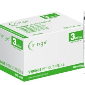 Ciringe Disposable Syringes - 3ml Luer Lock - Box of 100