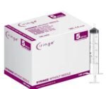 Ciringe Disposable Syringes - 5ml Luer Lock - Box of 100