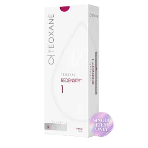 Teosyal PureSense Redensity 1 3ml single prefilled syringe with needles box clinical stock packaging UK